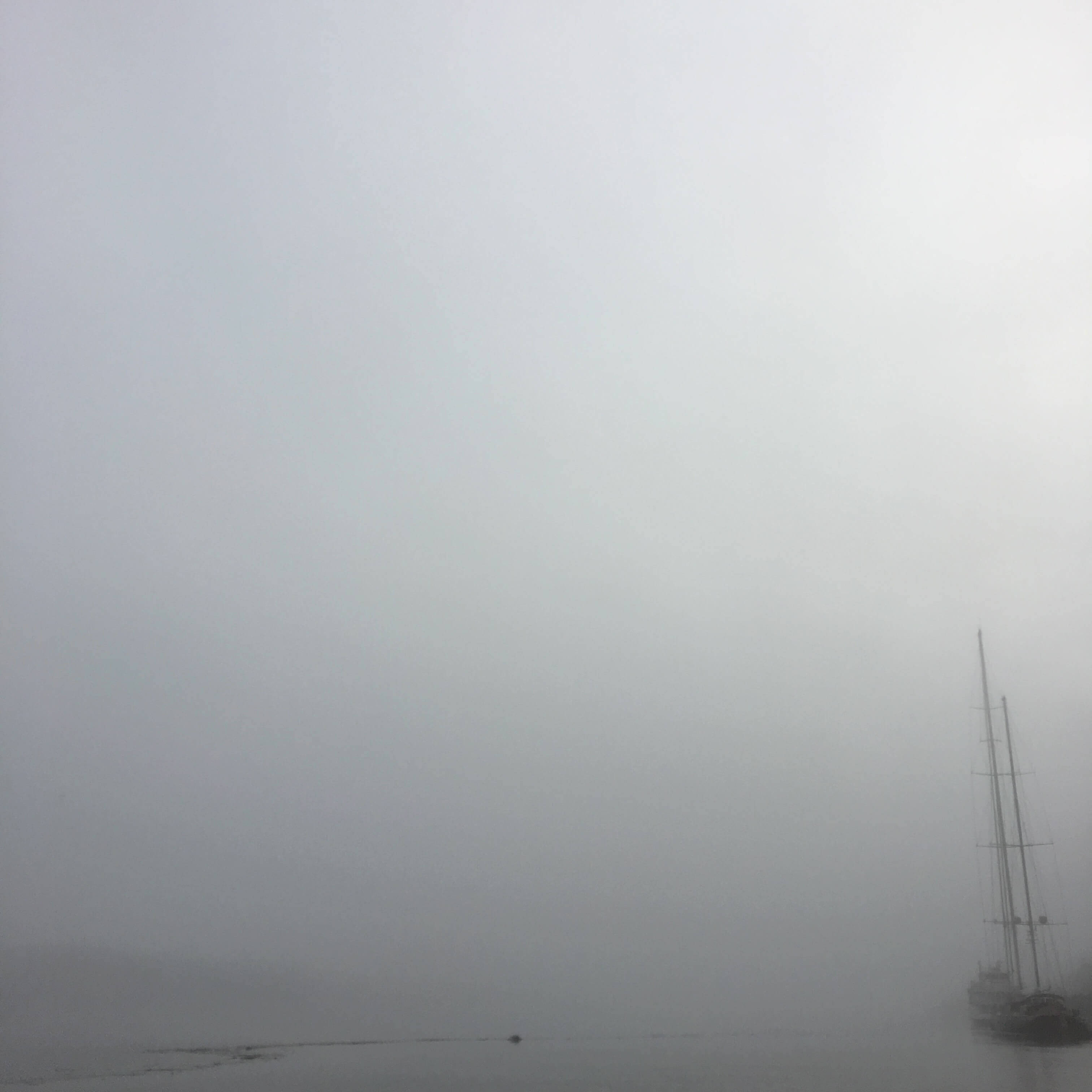 ship in fog
